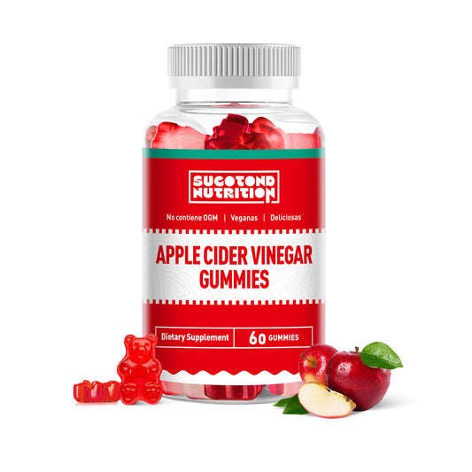 Sucotond Apple Cider Vinegar Gummy Vitamins - 60 Count - Vitamin B12, Gelatin-Free, Gluten-Free, Vegan & Non-GMO