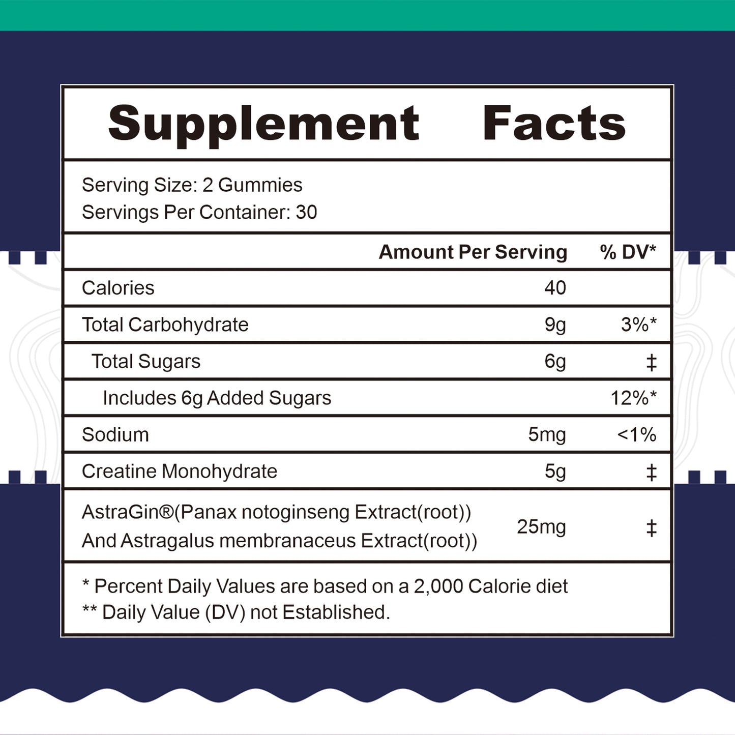 SUCOTOND Creatine Gummies, Creatine Monohydrate for Muscle Gain, More Strength, and Faster Recovery, Clinically Studied Creatine 5g Dose, Mixed Berry, 30 Servings