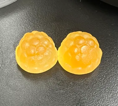 Amber gummy samples for organic apple cider vinegar gummies with the mother development
