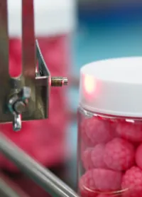 Packaged gummy samples evaluated during an apple cider vinegar storage and surface-sticking project