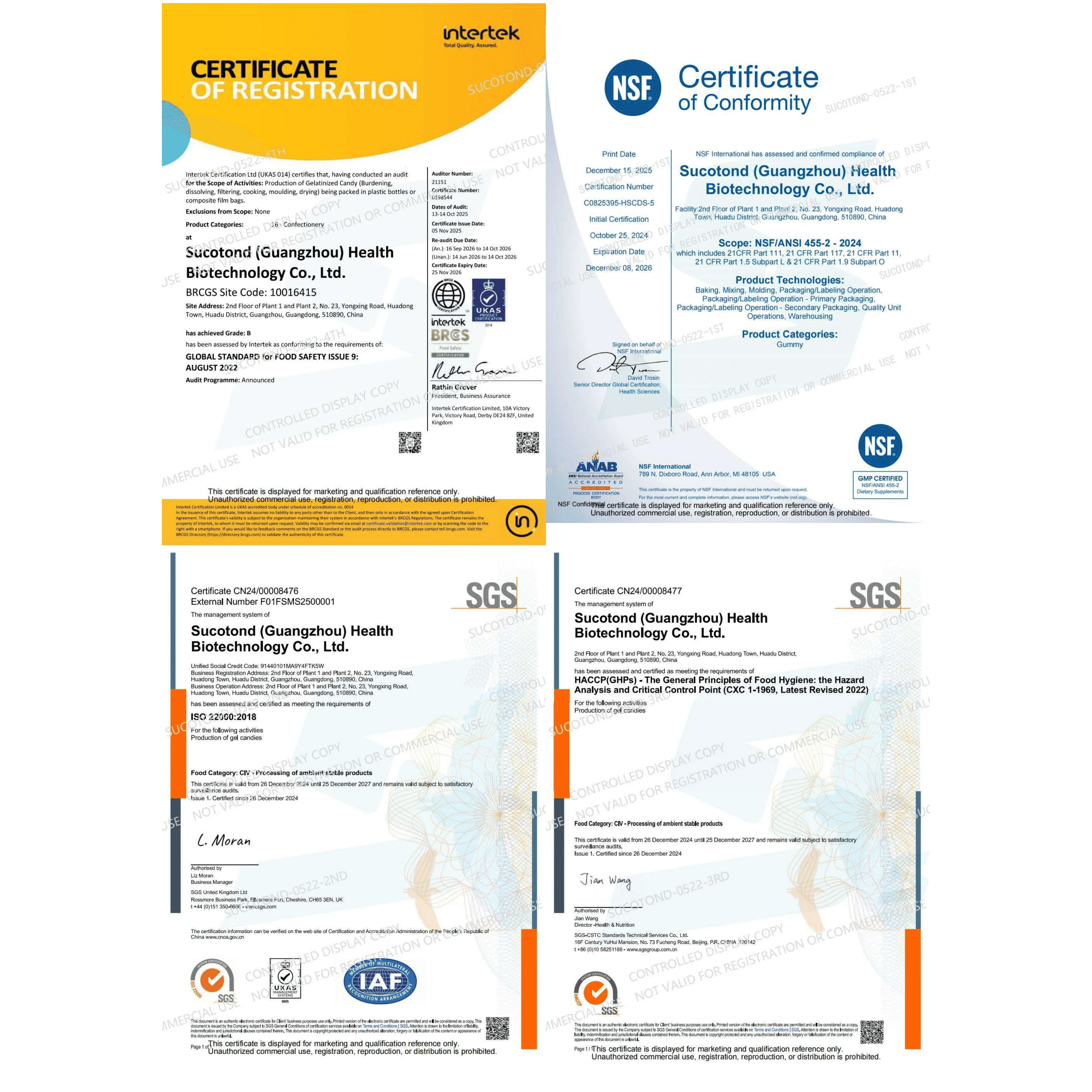 We hold factory system certifications