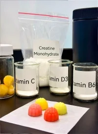 Laboratory development of blended creatine gummies with functional ingredients