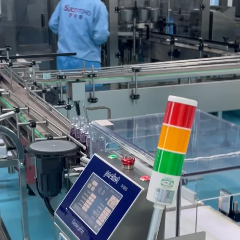 Production control interface and automated equipment used during elderberry gummy manufacturing