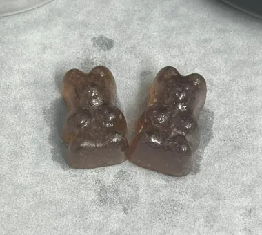 Dark gummy samples for standardized black elderberry gummy product development