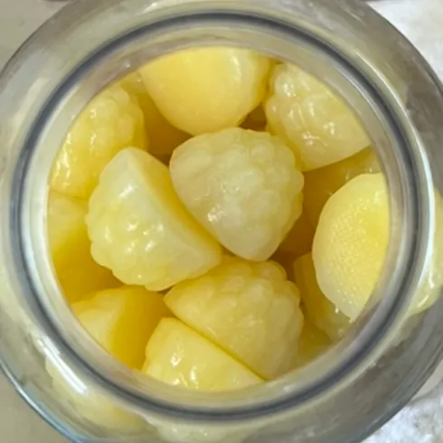 Retained gummy samples prepared for glutathione gummy batch and stability review