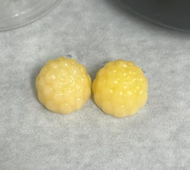 Pale yellow reduced glutathione gummy samples for custom supplement formulations