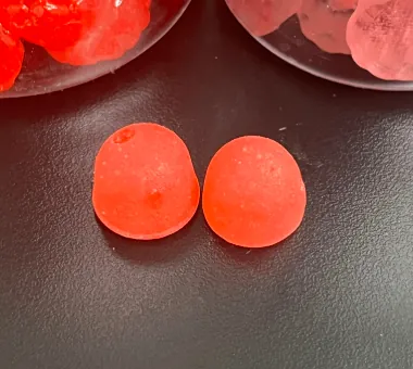 Orange sugar-free glutathione gummy samples for customized sweetness and texture
