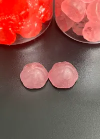 Pink iron gummies developed for women's nutrition formulas with customized nutrient combinations