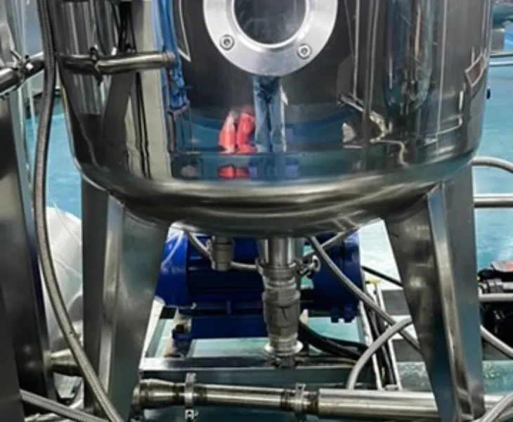 Stainless steel processing equipment used in Sucotond's low-temperature, multi-stage mass-production system for consistent private label magnesium gummies.