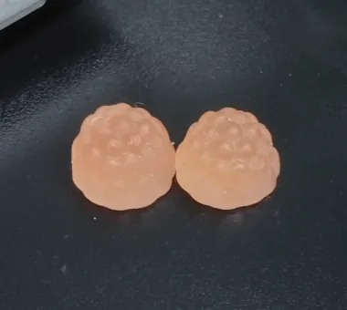 Daily vitamin B12 gummies in a soft fruit shape for a 100 mcg one-gummy serving concept