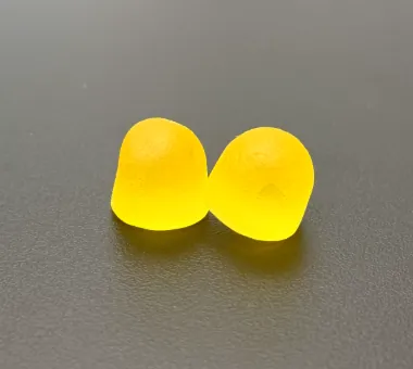 Yellow vitamin B12 gummies for a high-strength 1000 mcg adult methyl B12 formula