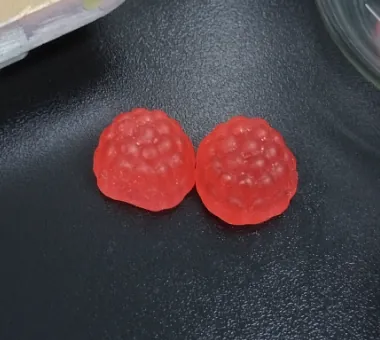 Orange vitamin C gummies for adults with customizable dose, flavor and serving specifications