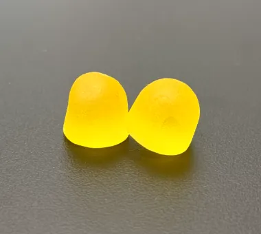 Yellow gummy samples for tropical mango passion fruit women's creatine gummy formulations